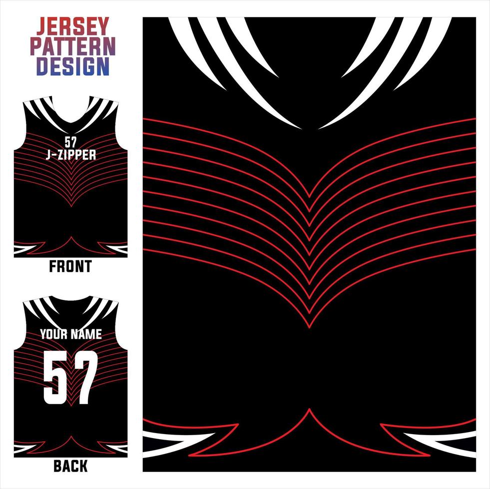 concepto abstracto vector plantilla de patrón de jersey para impresión o sublimación uniformes deportivos fútbol voleibol baloncesto deportes electrónicos ciclismo y pesca