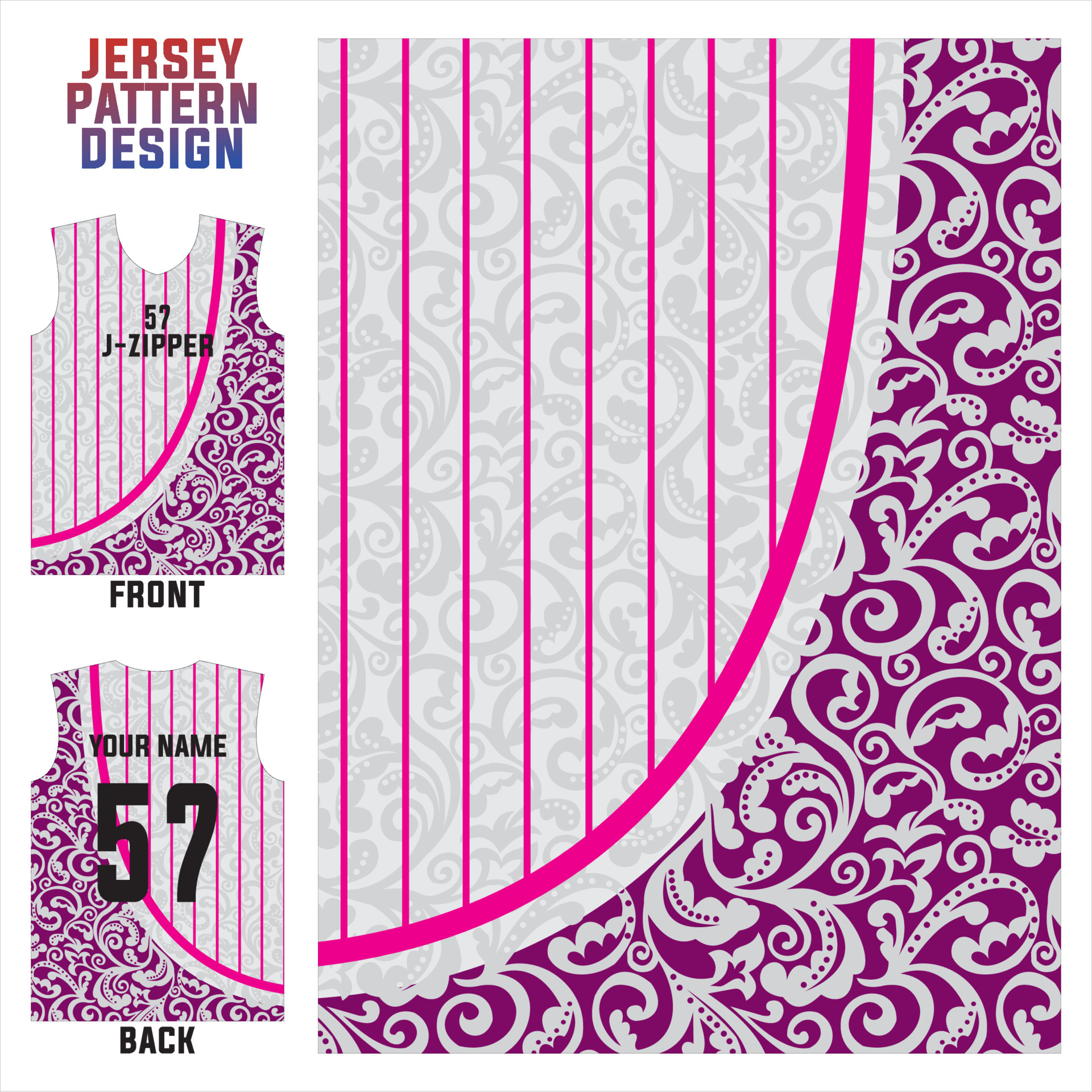 abstract pattern jersey screen printing design for jersey sublimation.  jersey templates for sports teams of football, basketball, cycling,  volleyball, etc. pink gradient theme 12263204 Vector Art at Vecteezy