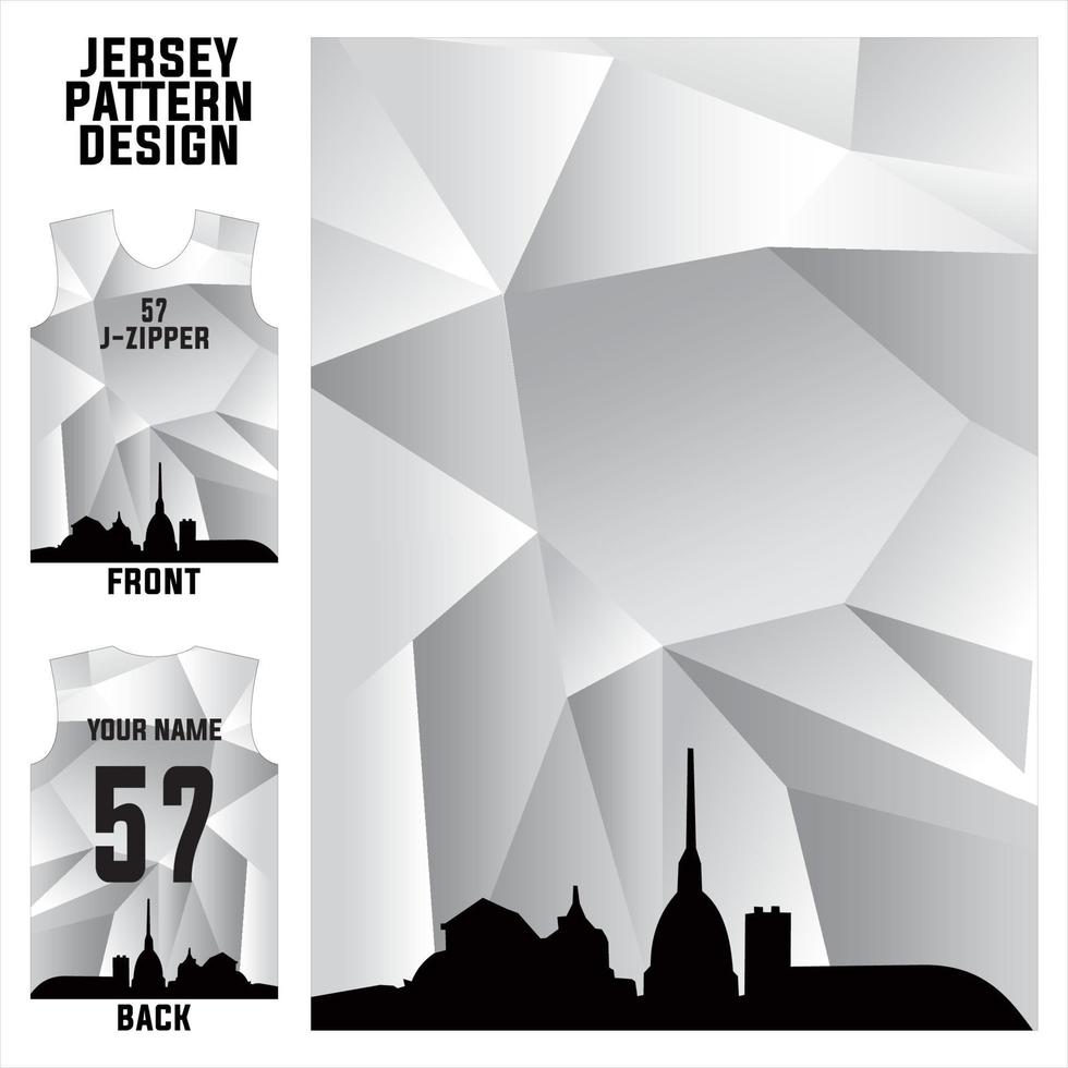 concepto abstracto vector plantilla de patrón de jersey para impresión o sublimación uniformes deportivos fútbol voleibol baloncesto deportes electrónicos ciclismo y pesca