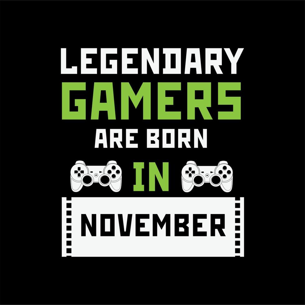 gamer quote and slogan illustration design vector