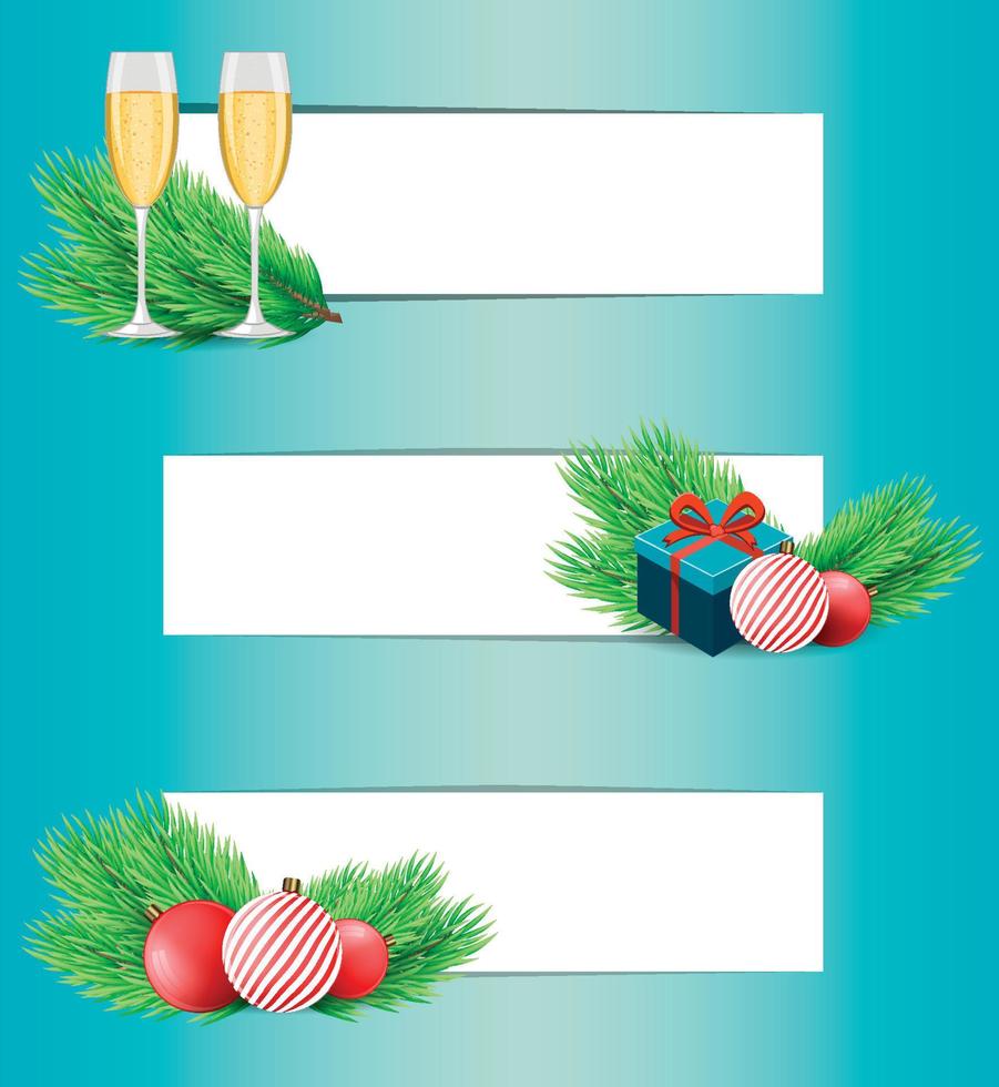 tarjeta de felicitación de navidad vector