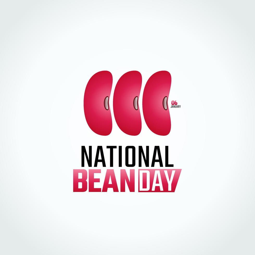 vector graphic of national bean day good for national bean day celebration. flat design. flyer