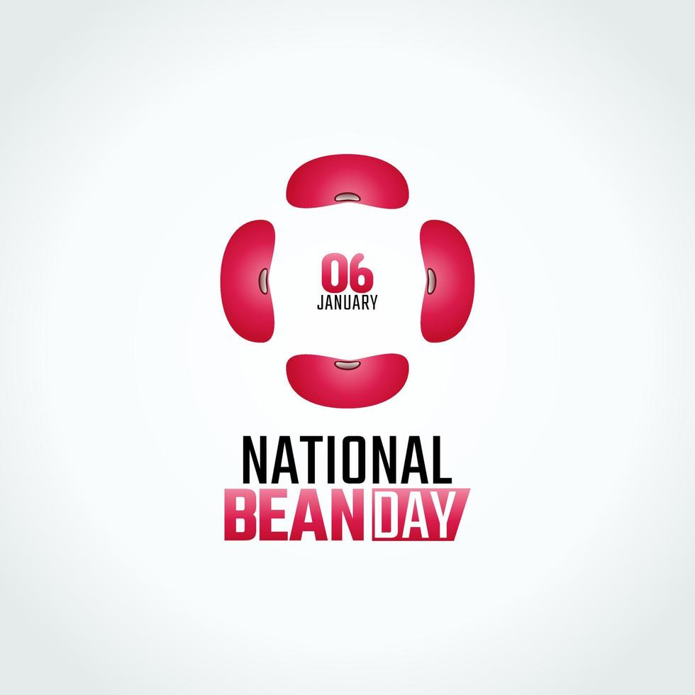 vector graphic of national bean day good for national bean day celebration. flat design. flyer