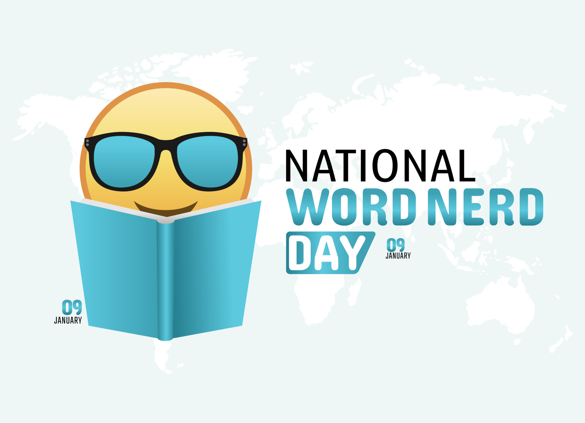 vector graphic of national word nerd day good for national word nerd