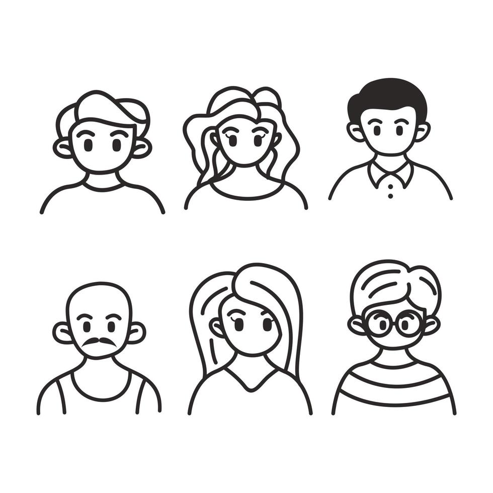 avatar de personas para cada necesidad vector