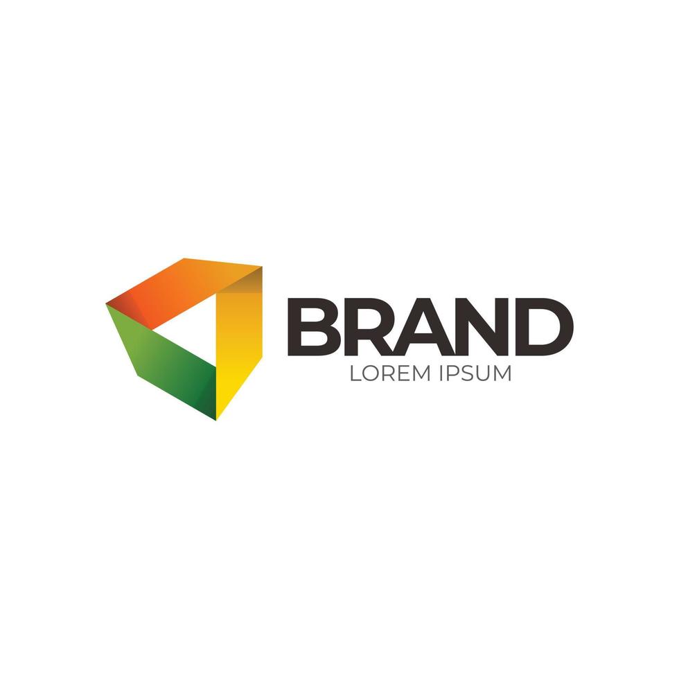 gradient triangle logo suitable for company logo vector