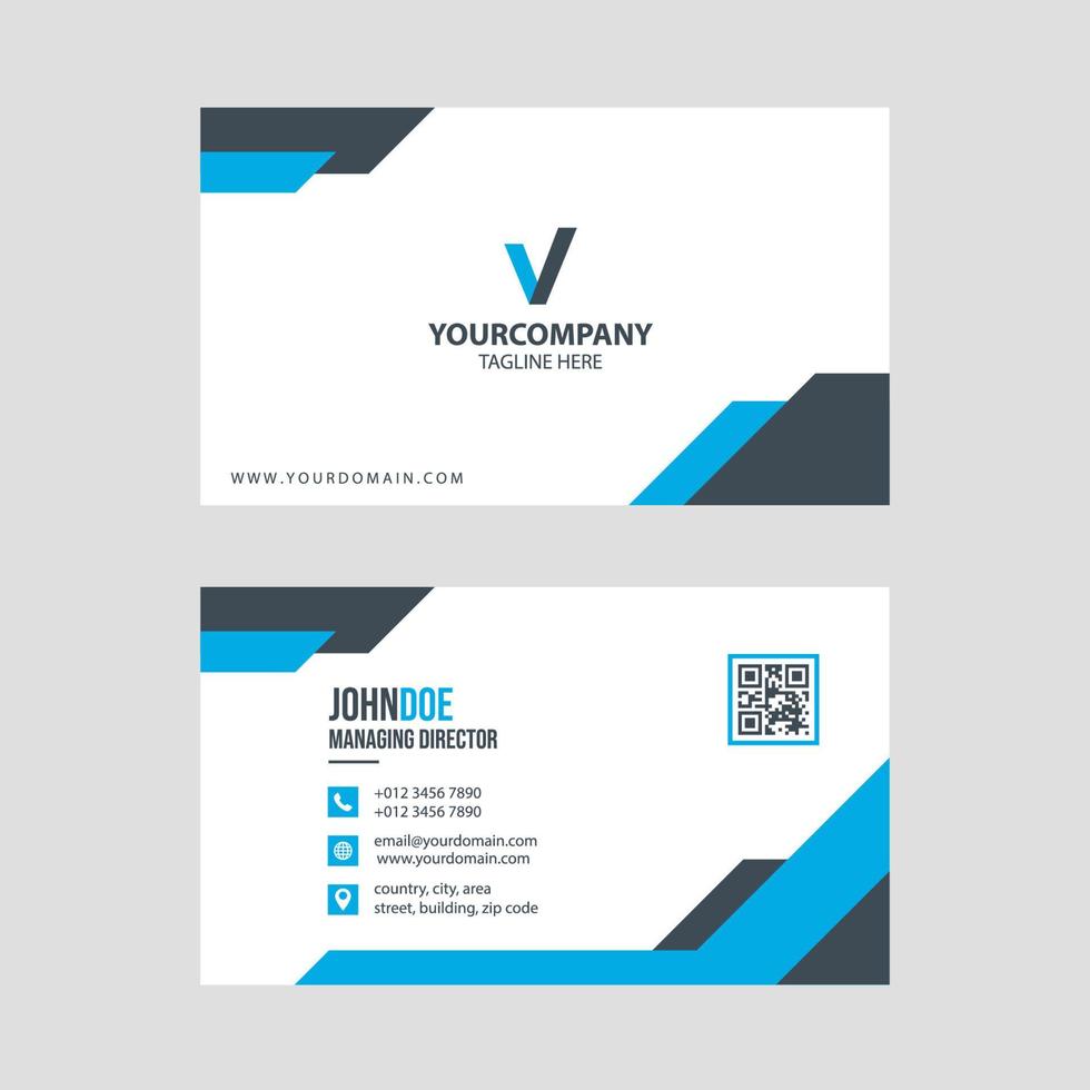 Simple modern business card template collection Premium Vector