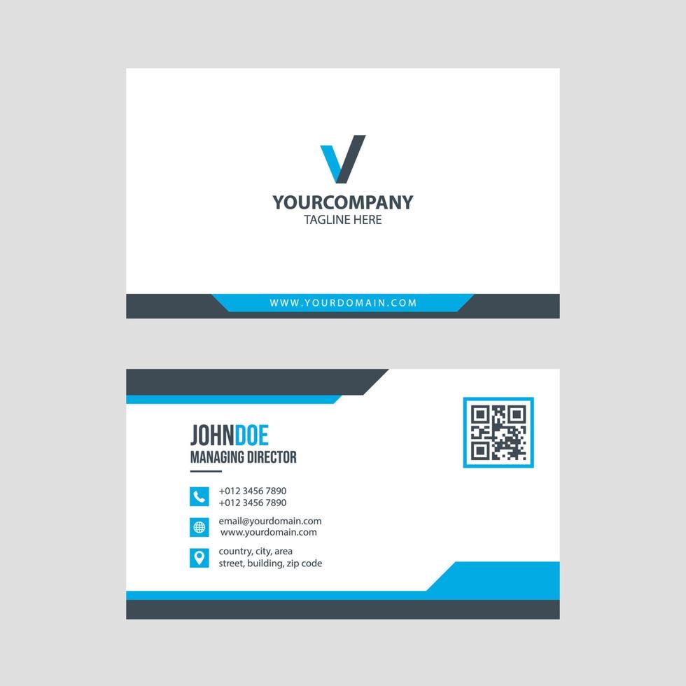 Simple modern business card template collection Premium Vector