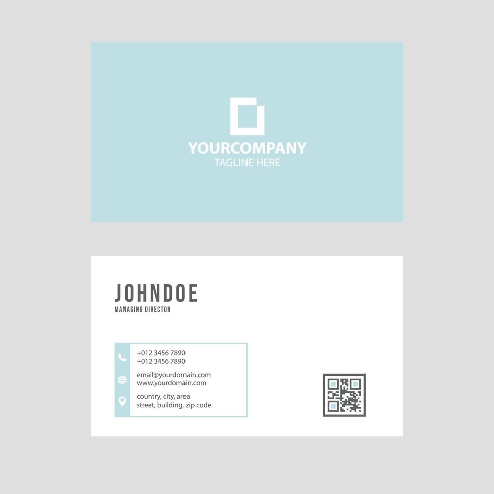 Simple modern business card template collection Premium Vector