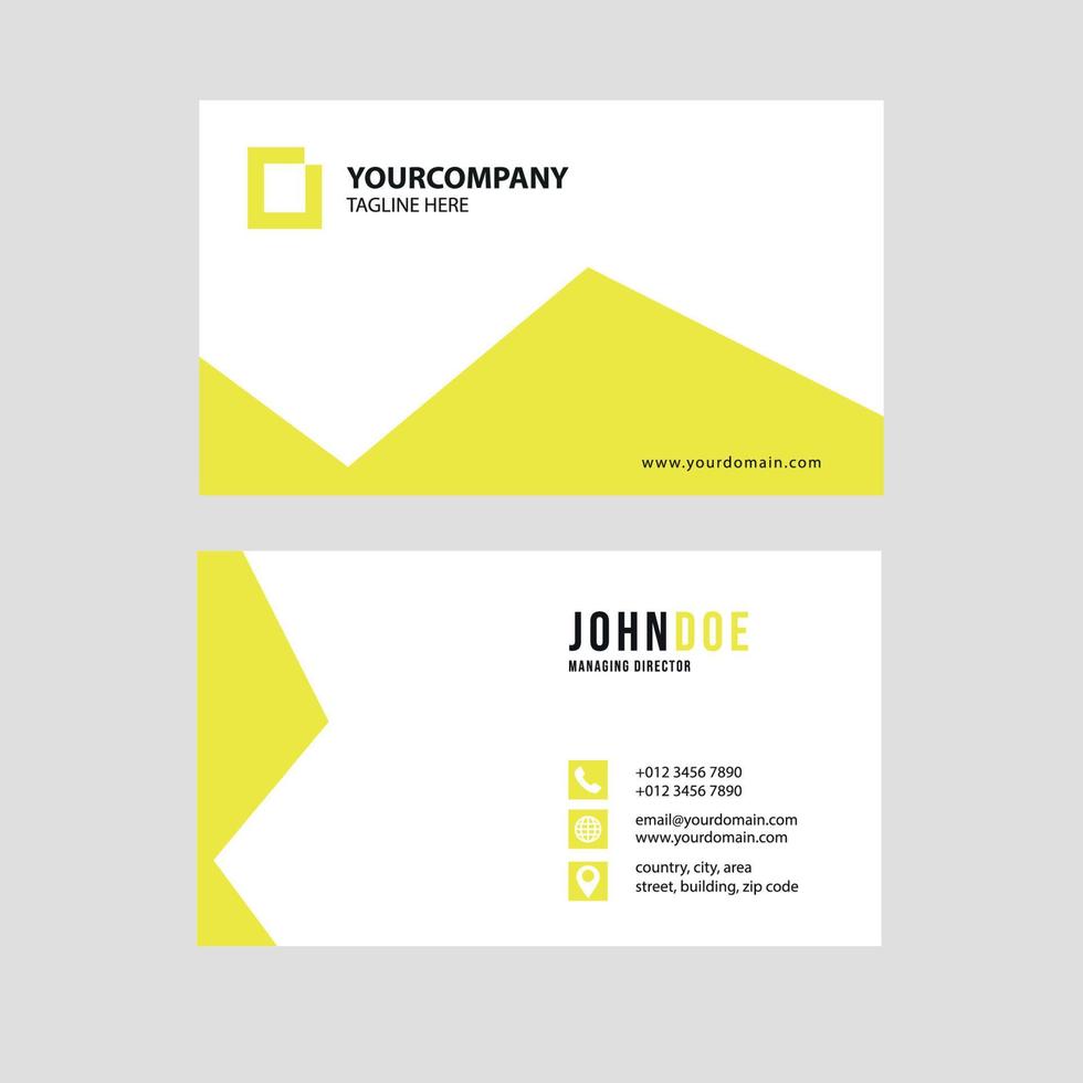 Simple modern business card template collection Premium Vector