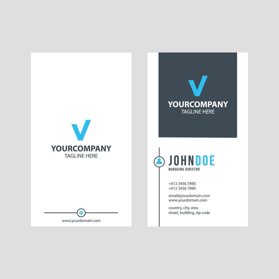 Simple modern business card template collection Premium Vector