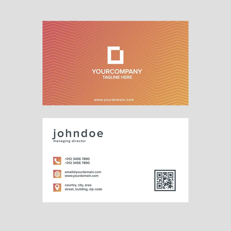 Simple modern business card template collection Premium Vector