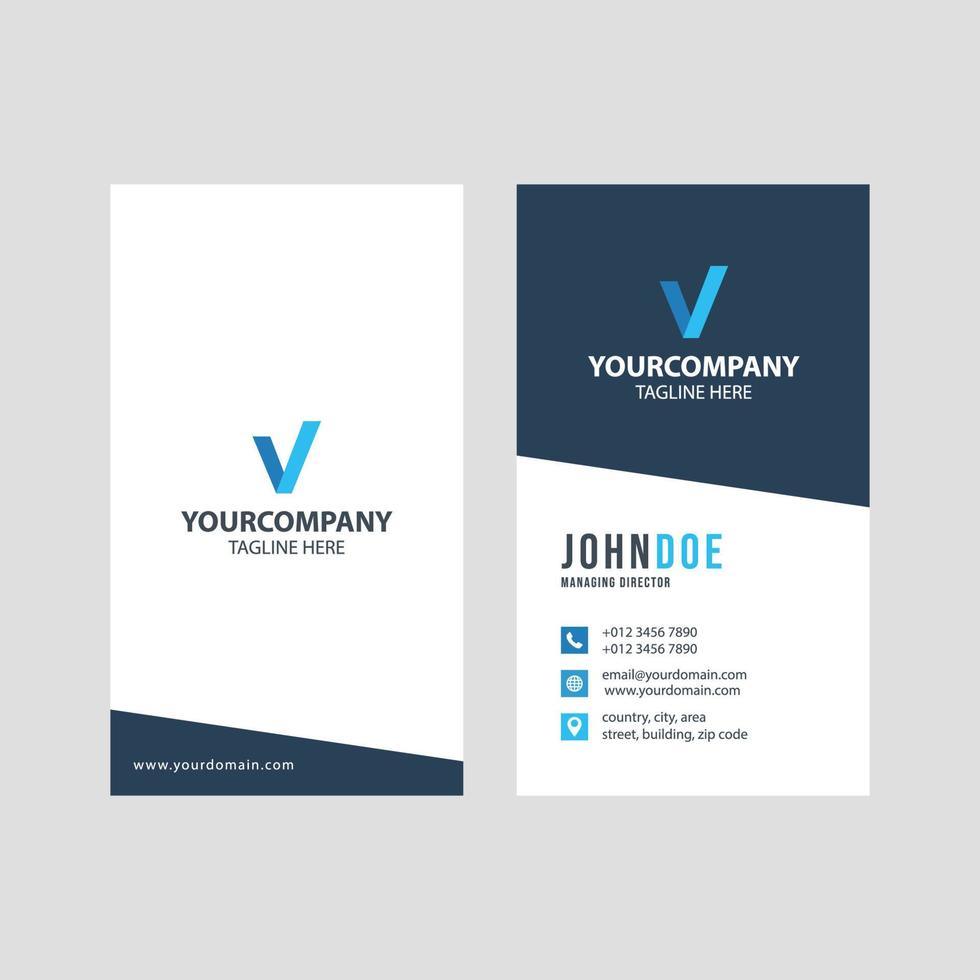 Simple modern business card template collection Premium Vector