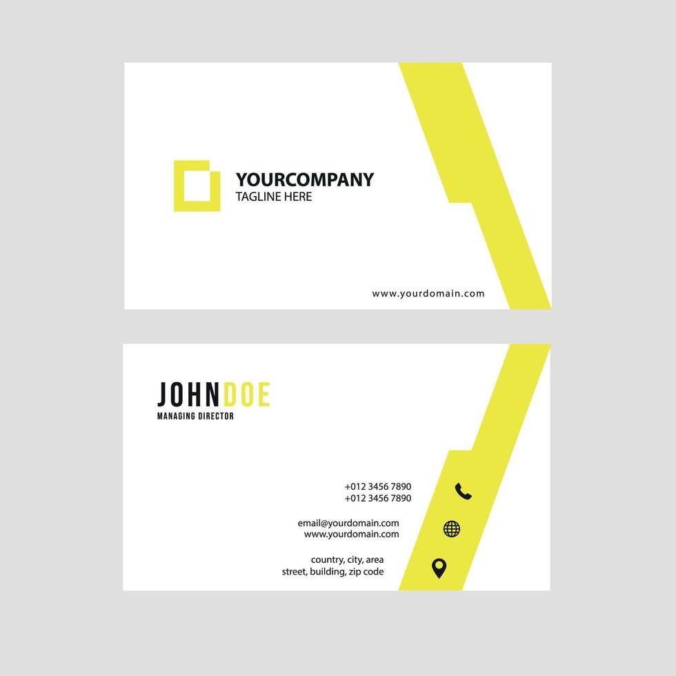 Simple modern business card template collection Premium Vector