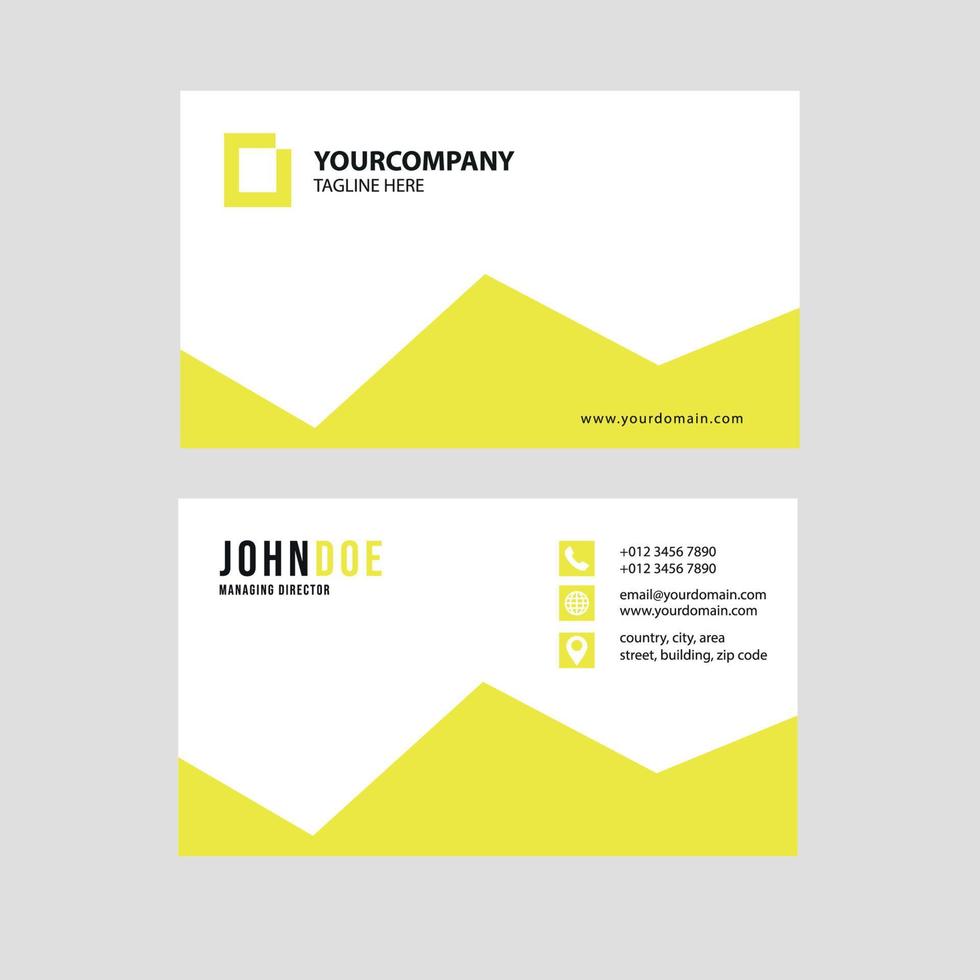 Simple modern business card template collection Premium Vector