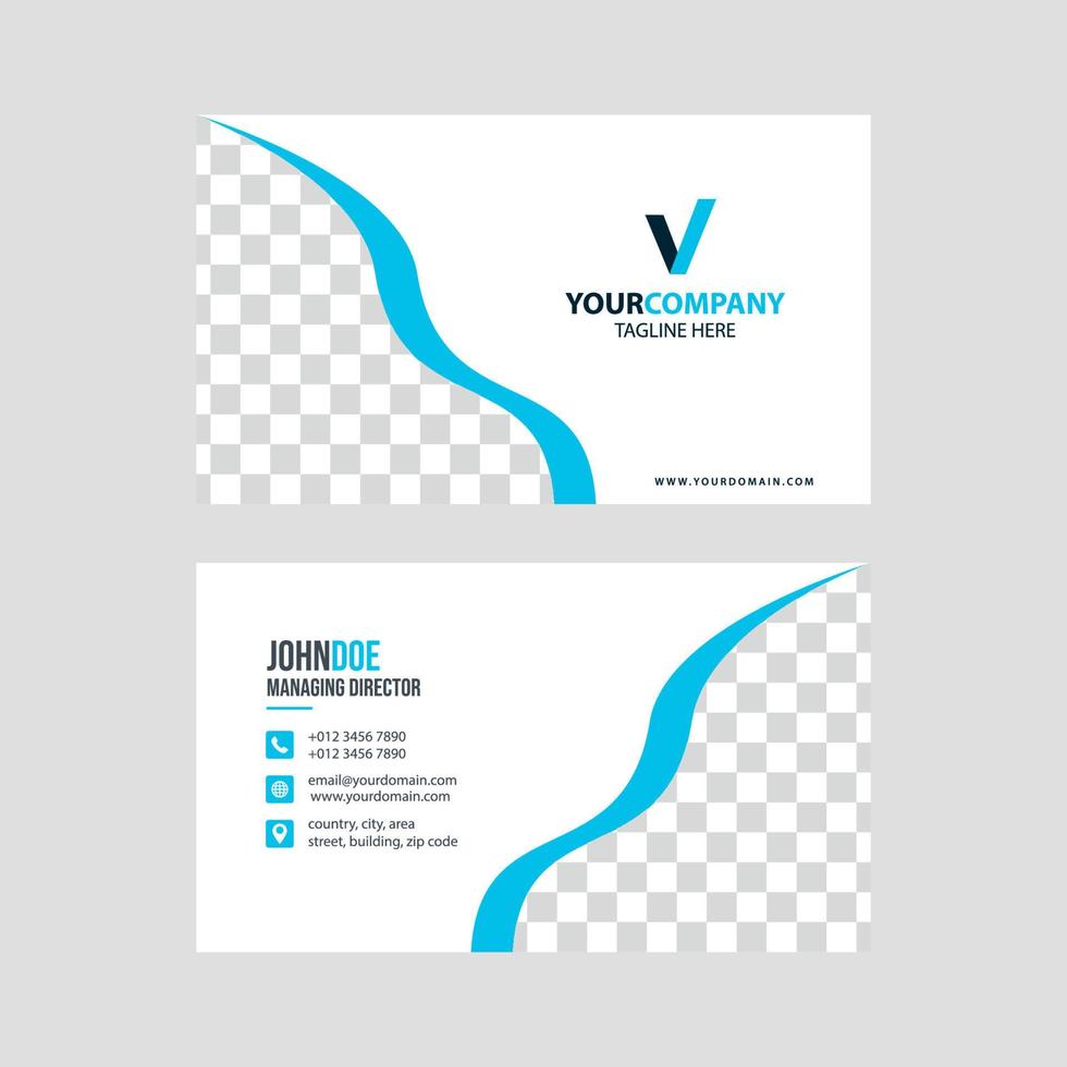 Simple modern business card template collection Premium Vector