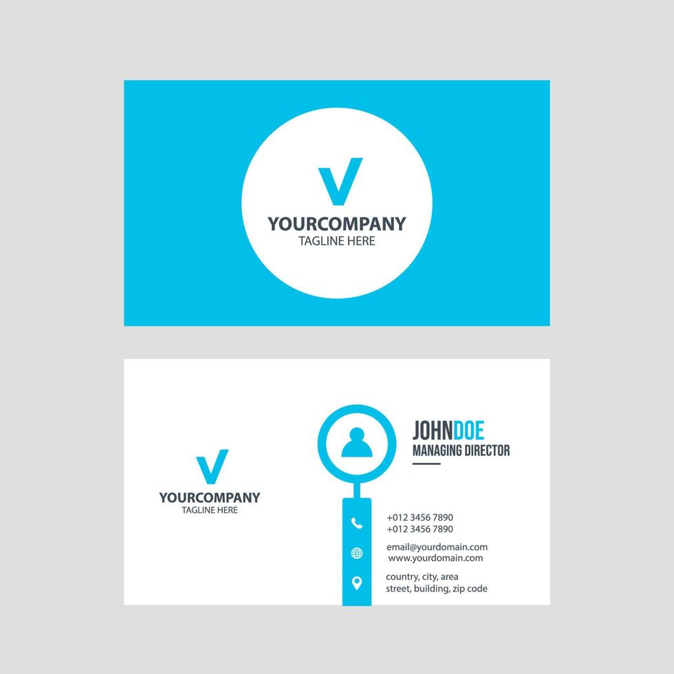 Simple modern business card template collection Premium Vector