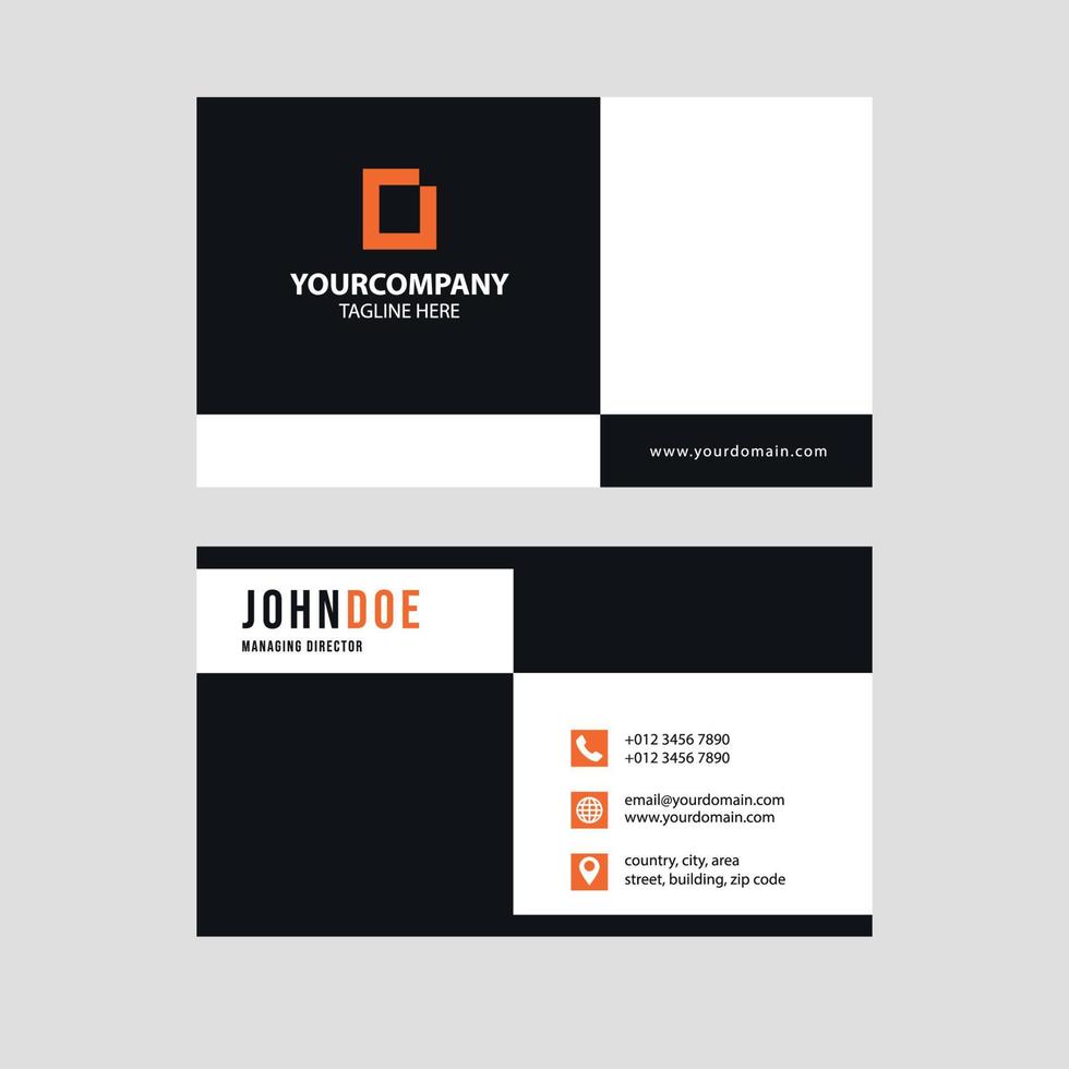 Simple modern business card template collection Premium Vector