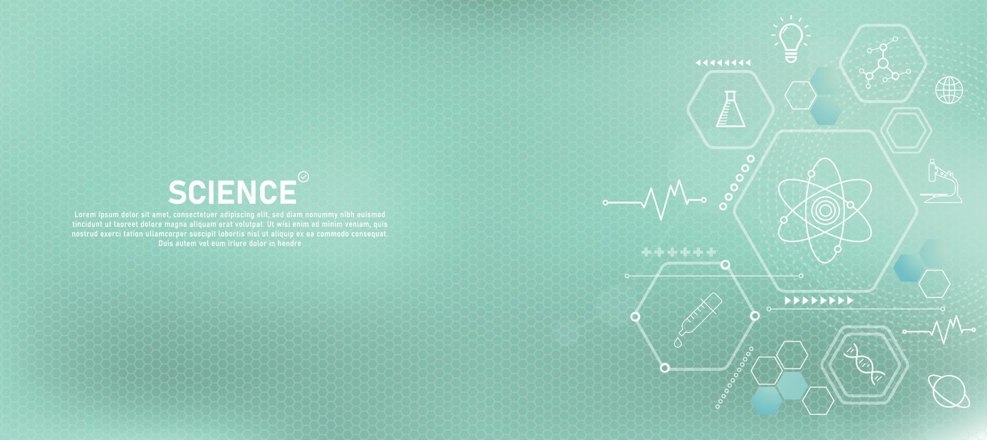 Molecular structure background Abstract background with scientific molecular DNA Medical concept science and technology vector illustration