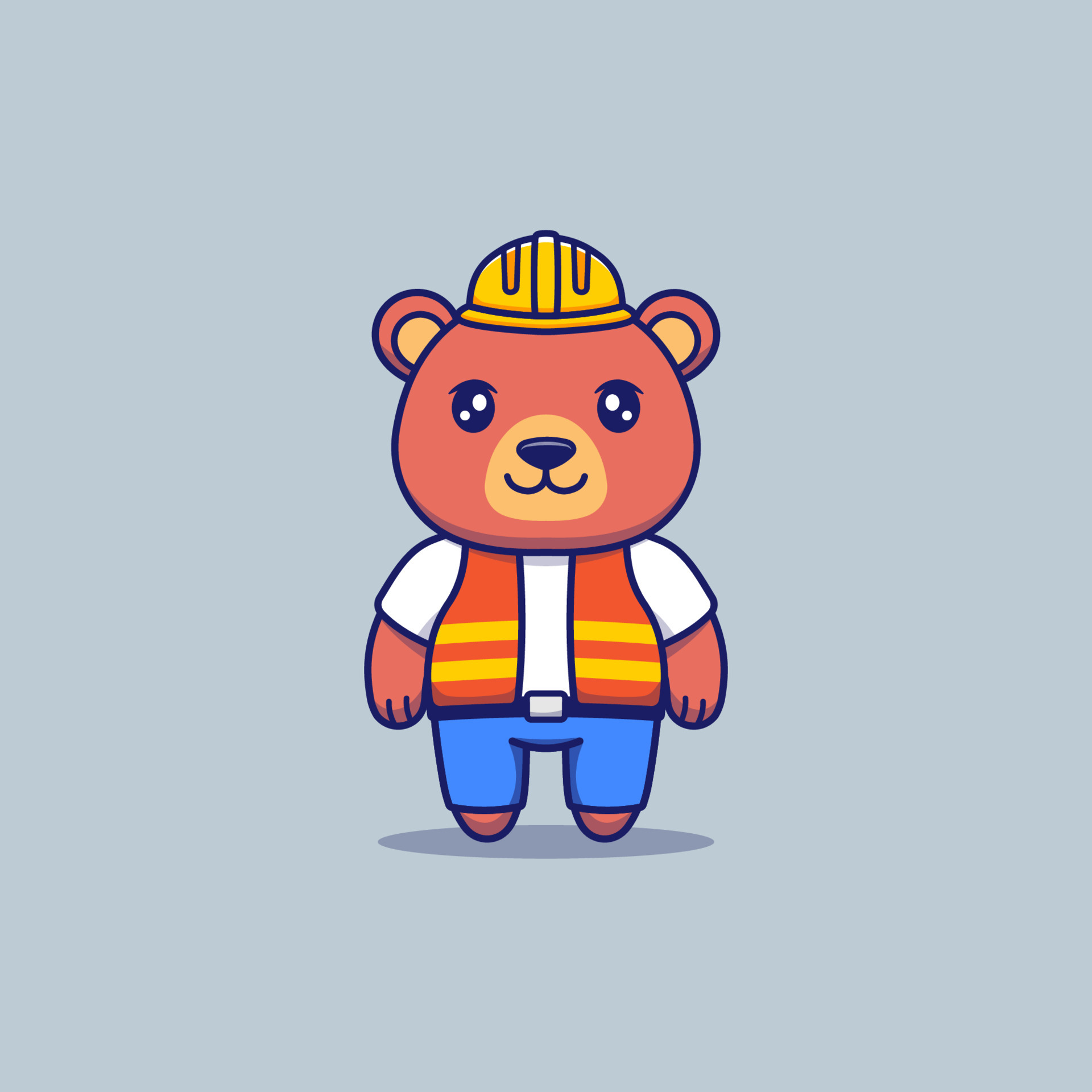Construction Bear Vector Art, Icons, and Graphics for Free Download