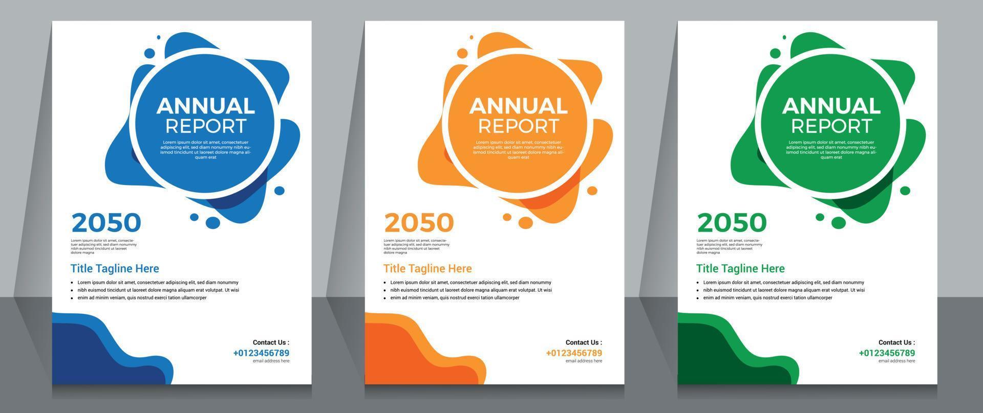 Corporate Business Annual Report Template Design. vector