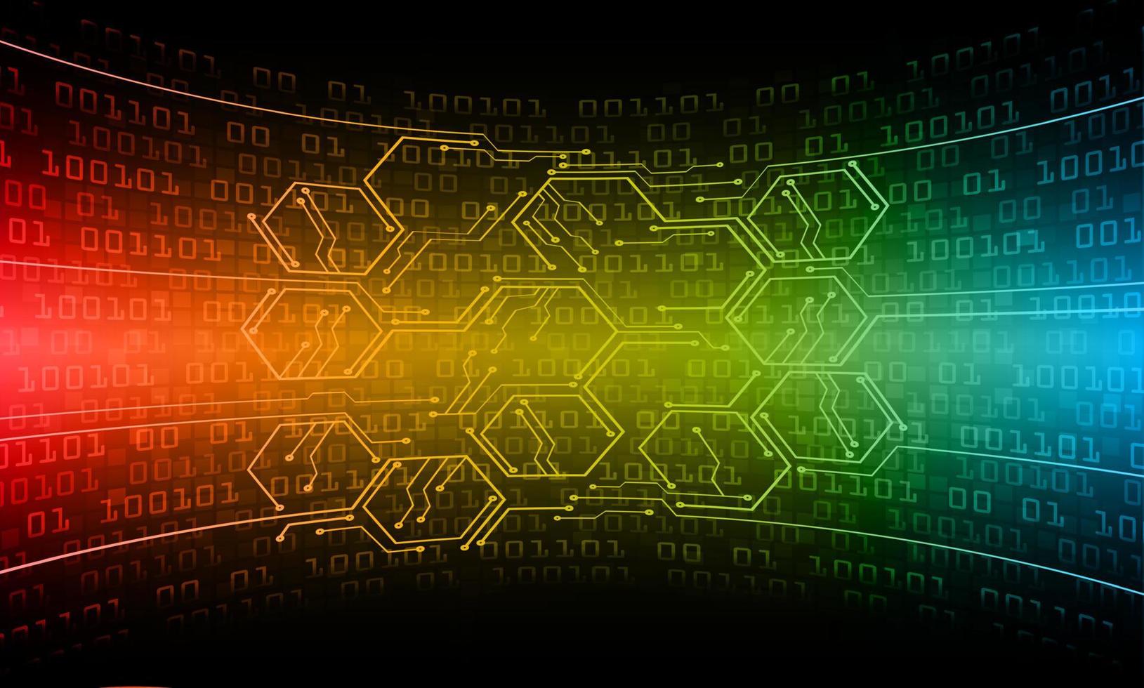 cyber circuit future technology concept background, text vector