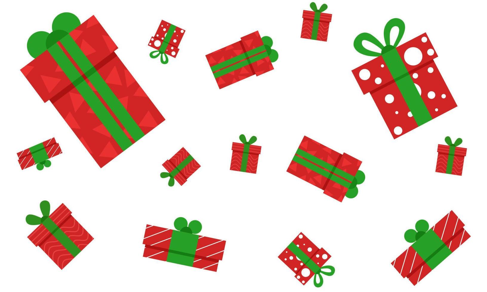 Christmas gift background vector