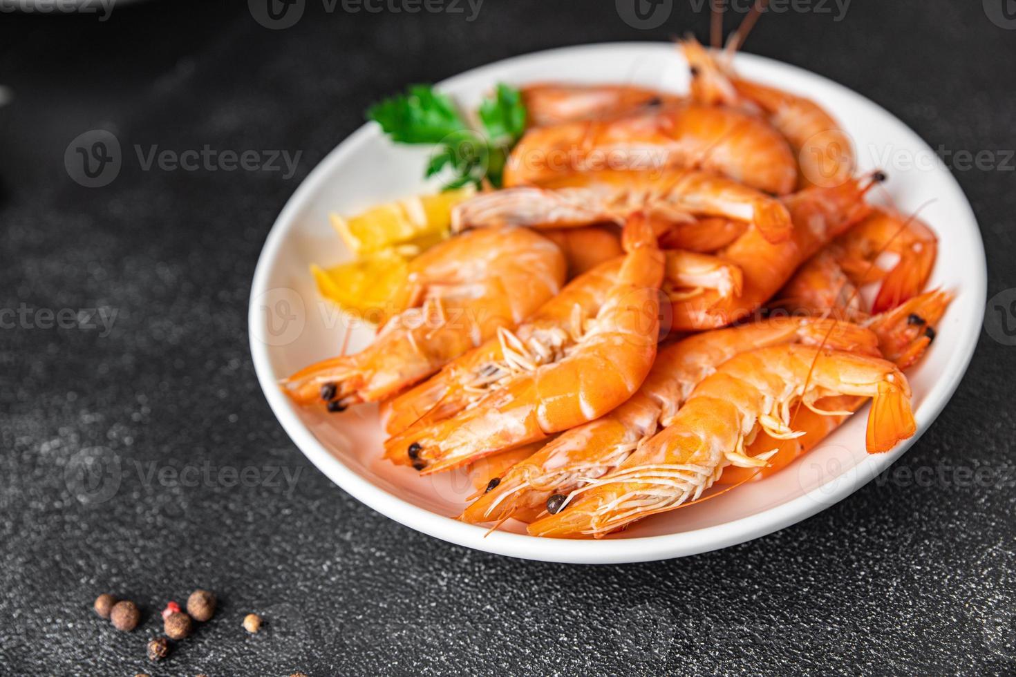 shrimp food prawns seafood healthy meal pescetarian diet photo