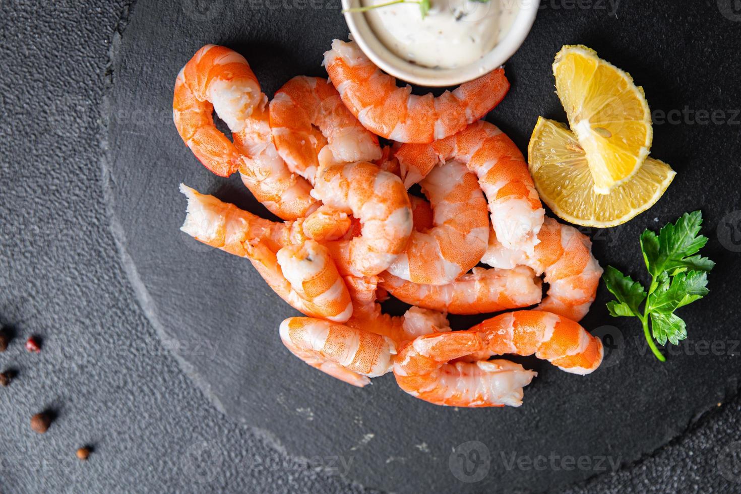 camarones comida gambas marisco comida sana dieta pescetaria foto