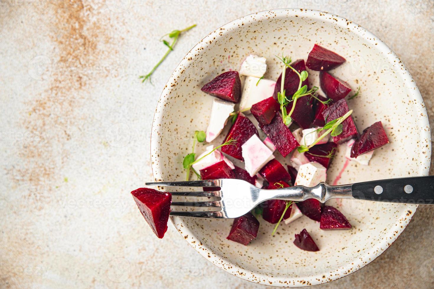 beet salad beetroot vegetable healthy meal food background photo