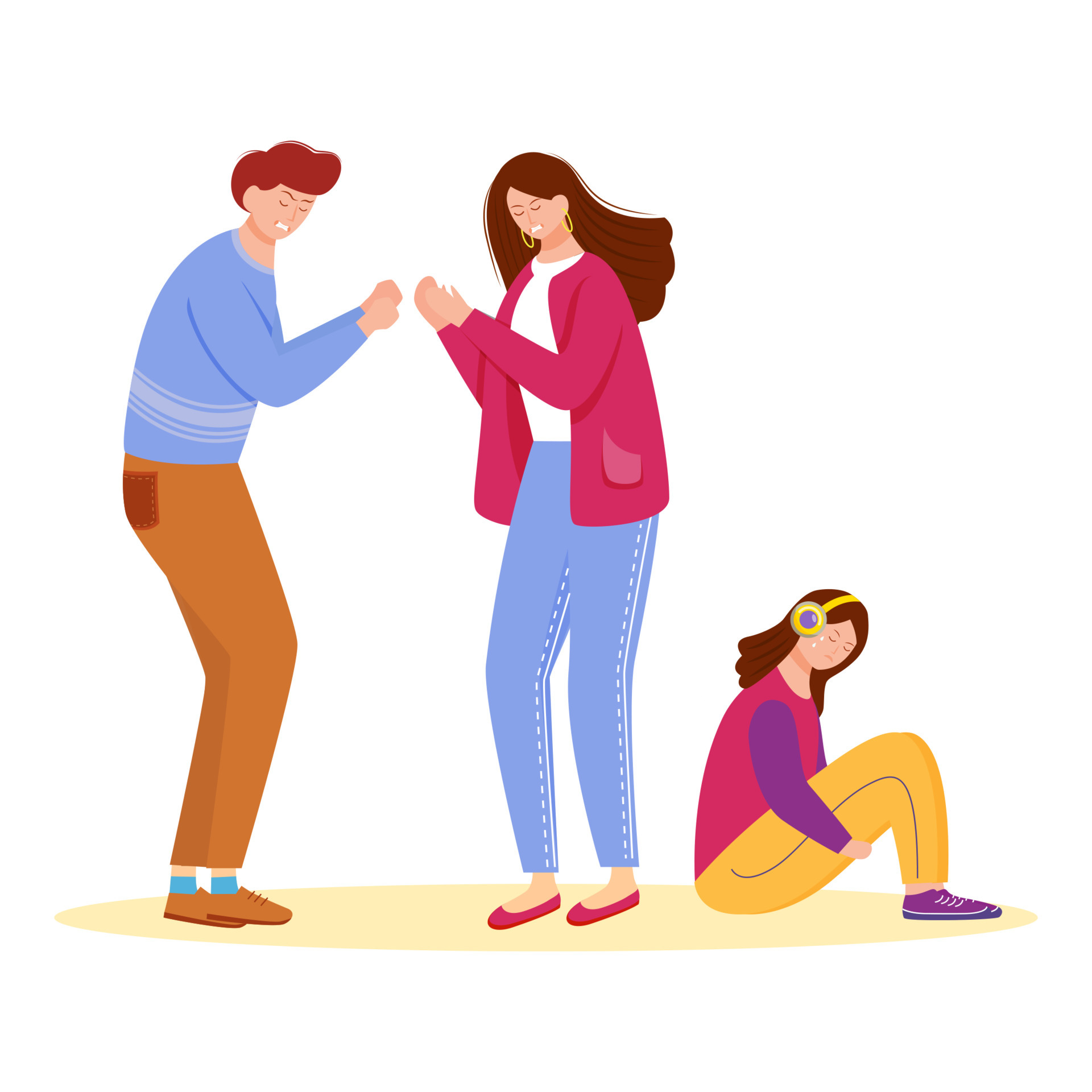 Trouble relationship flat vector illustration. Family conflict. Married couple problem. Aggressive behaviour between husband and wife. Marriage with kid isolated cartoon character on white background 4816706 Vector Art at Vecteezy Trouble relationship flat vector illustration. Family conflict. Married couple problem. Aggressive behaviour between husband and wife. Marriage with kid isolated cartoon character on white background 4816706 Vector Art at Vecteezy