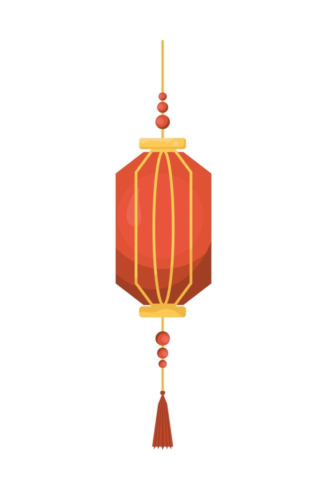 adorno de lámpara china vector