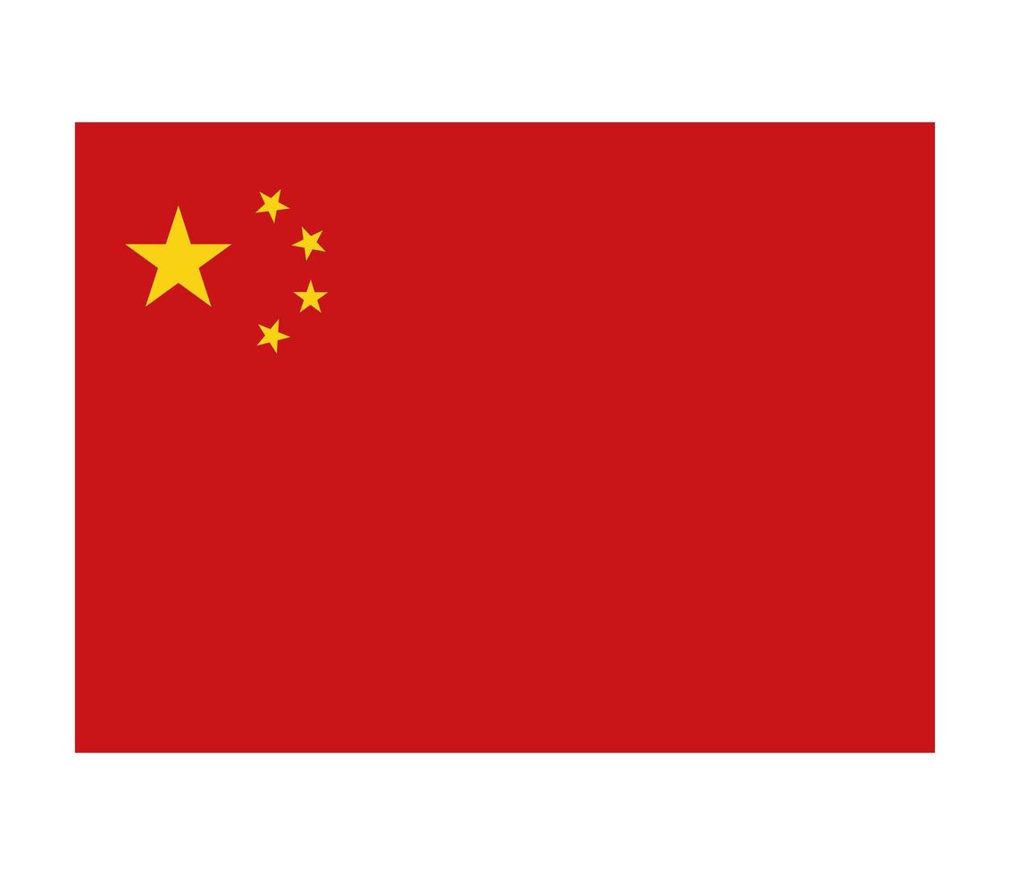 bandera de china vector