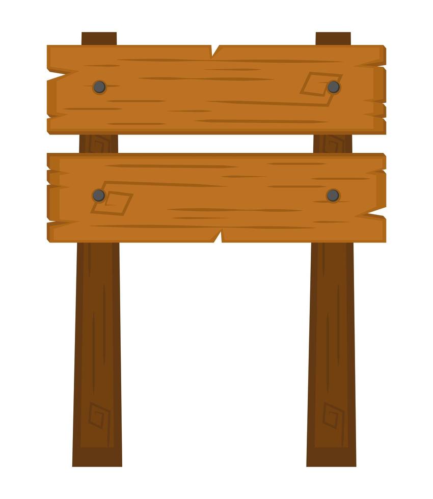 wooden sign guide vector