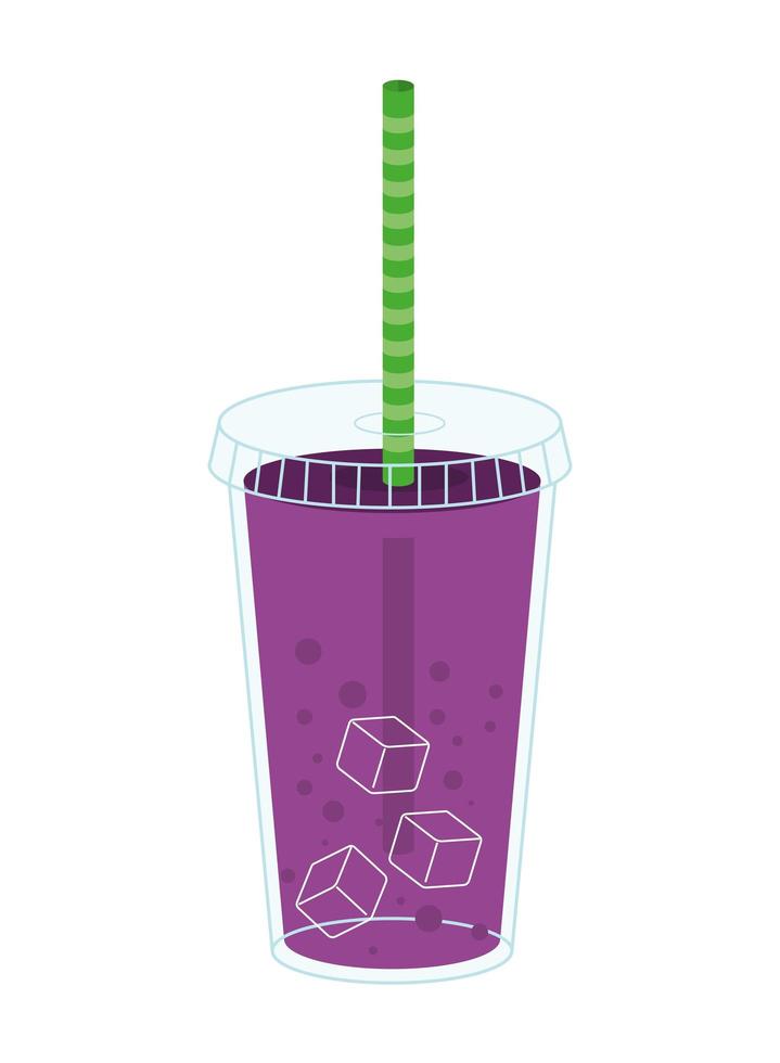 smoothie with straw 4816814 Vector Art at Vecteezy
