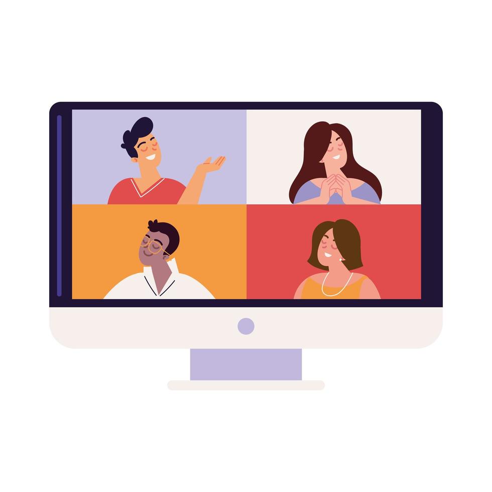 people video call vector