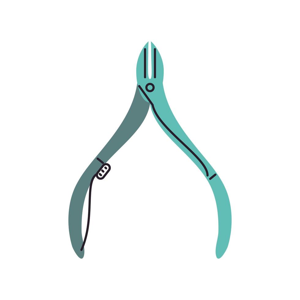 nippers manicure tool vector