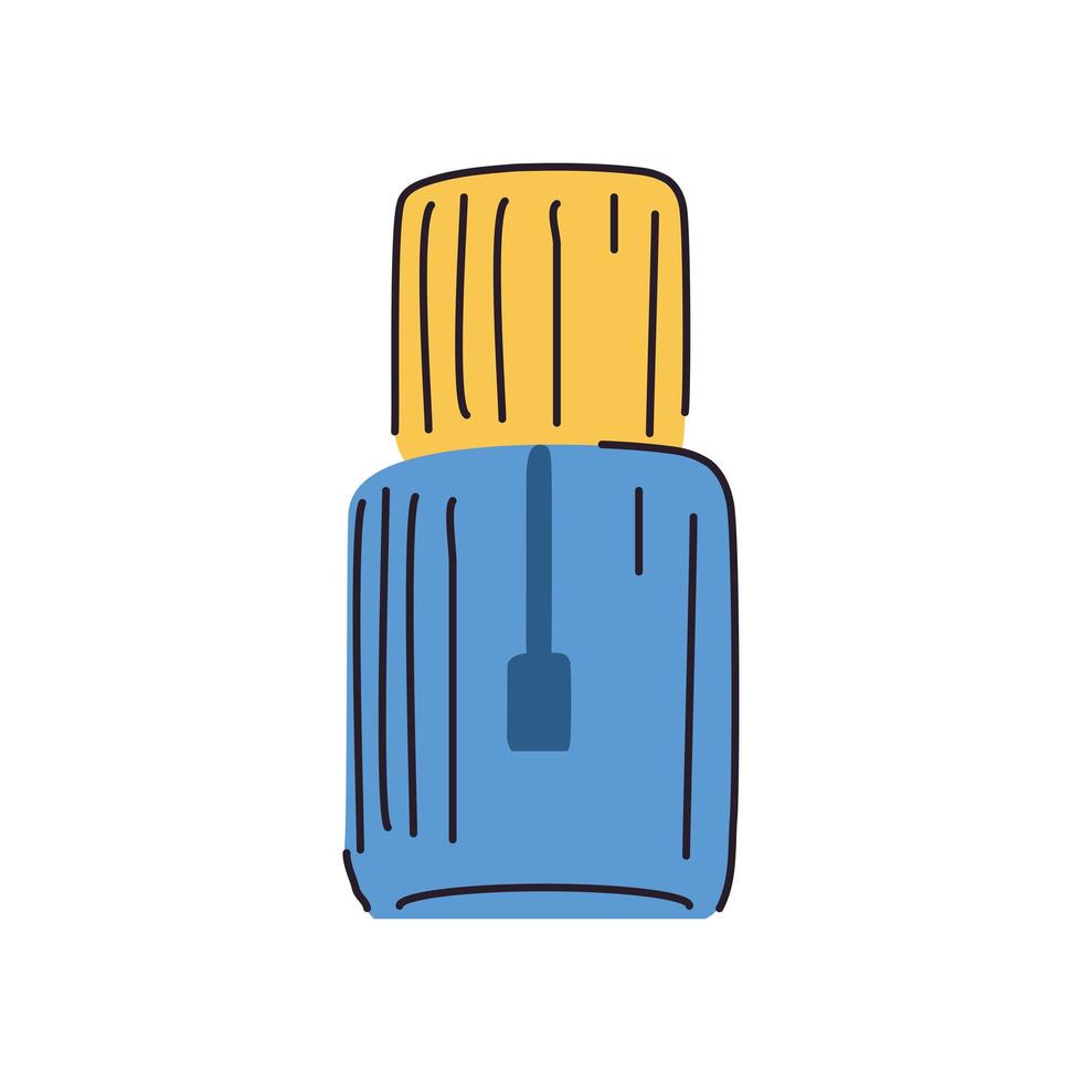 bottle nail polish vector