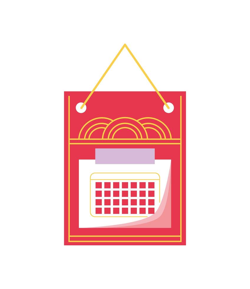 chinese calendar icon vector