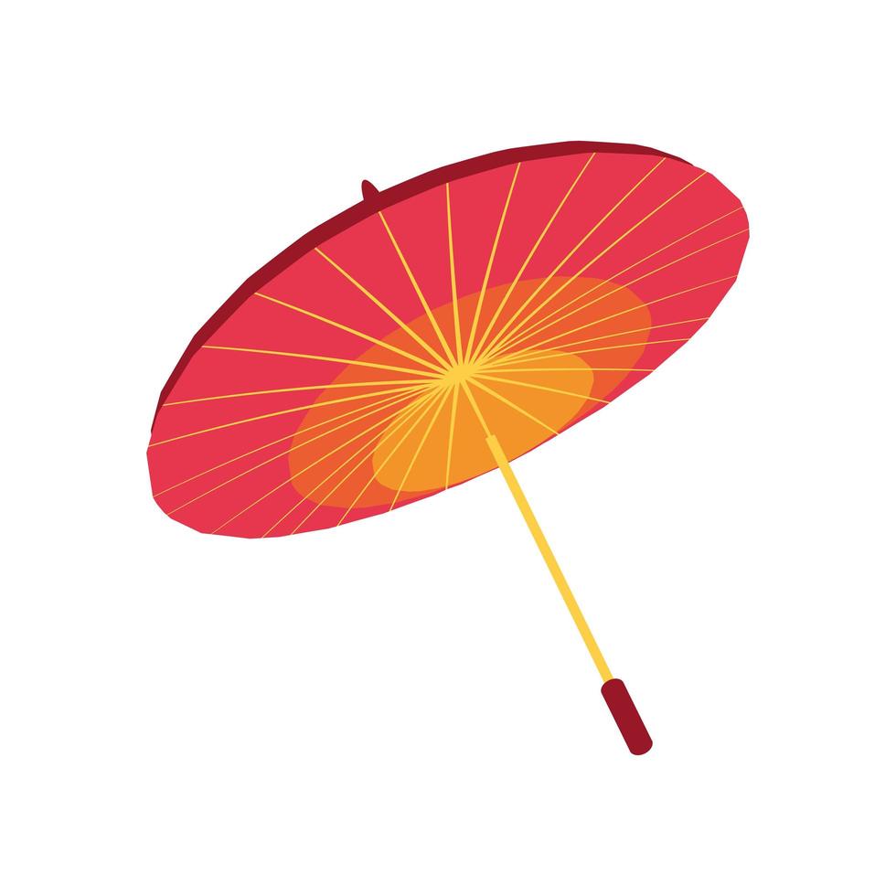 chinese umbrella traditional vector