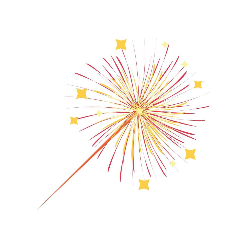 fireworks celebration icon vector