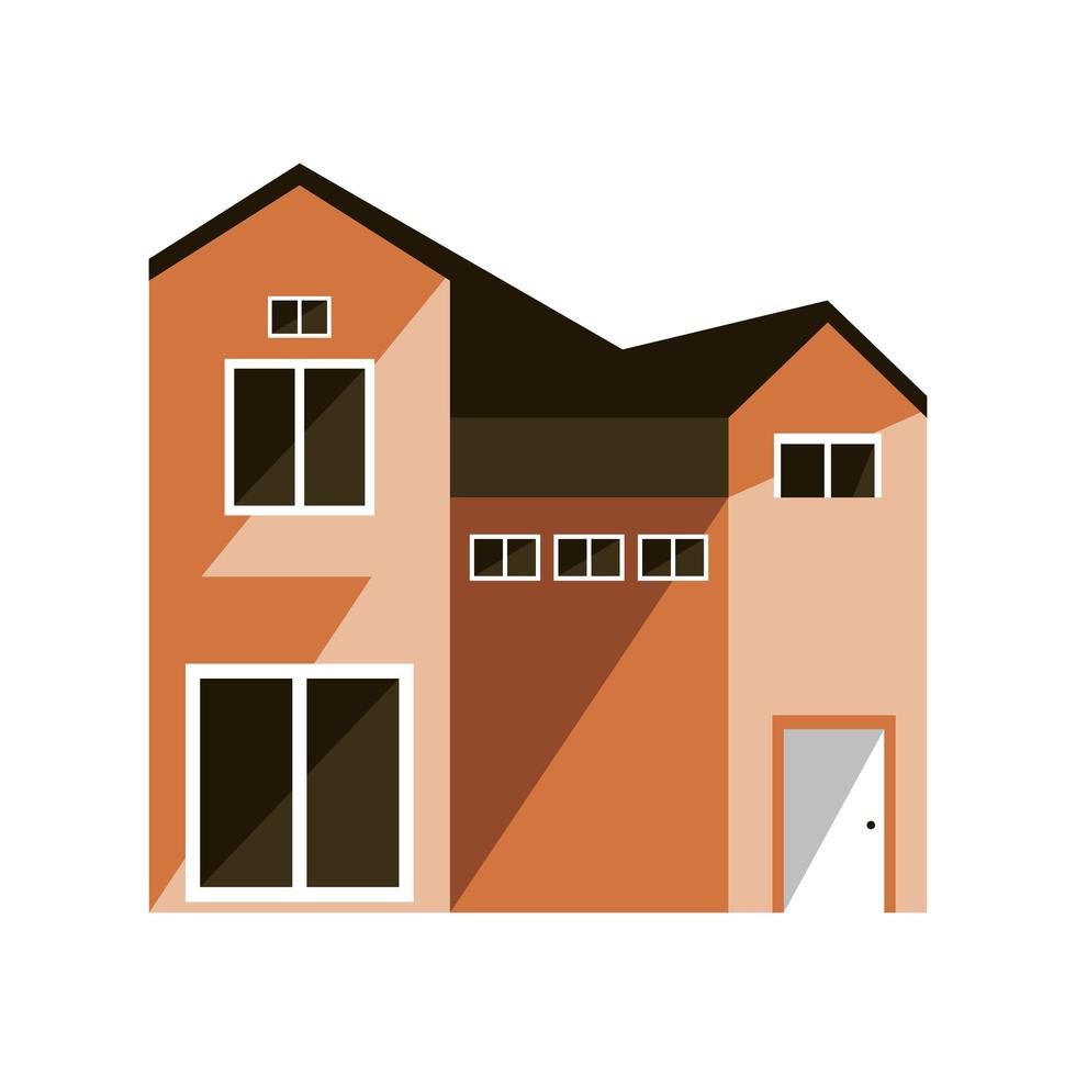 huge house cartoon vector