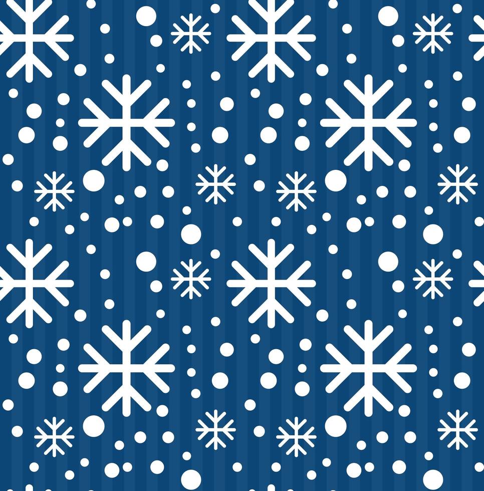winter snowflakes decoration vector