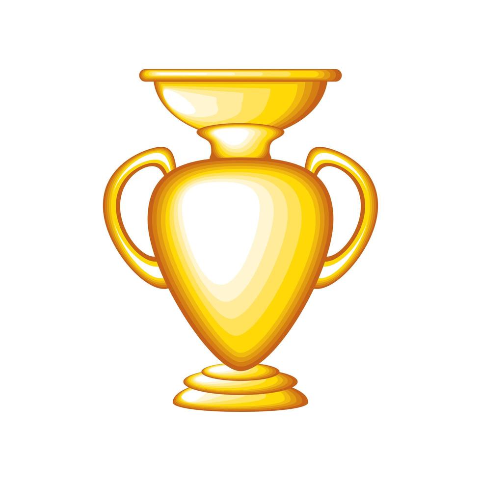 gold award trophy vector