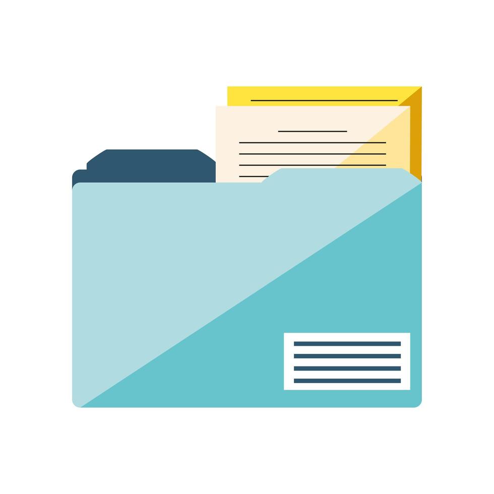 office folder and file vector
