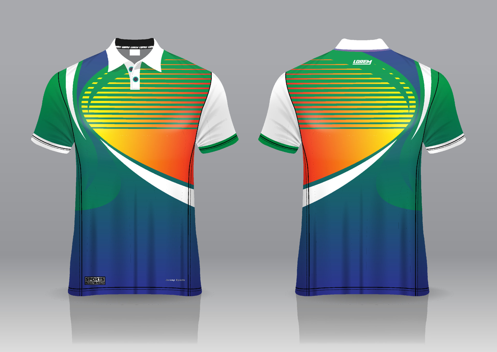 polo shirt uniform design, can be used for badminton, golf in front ...