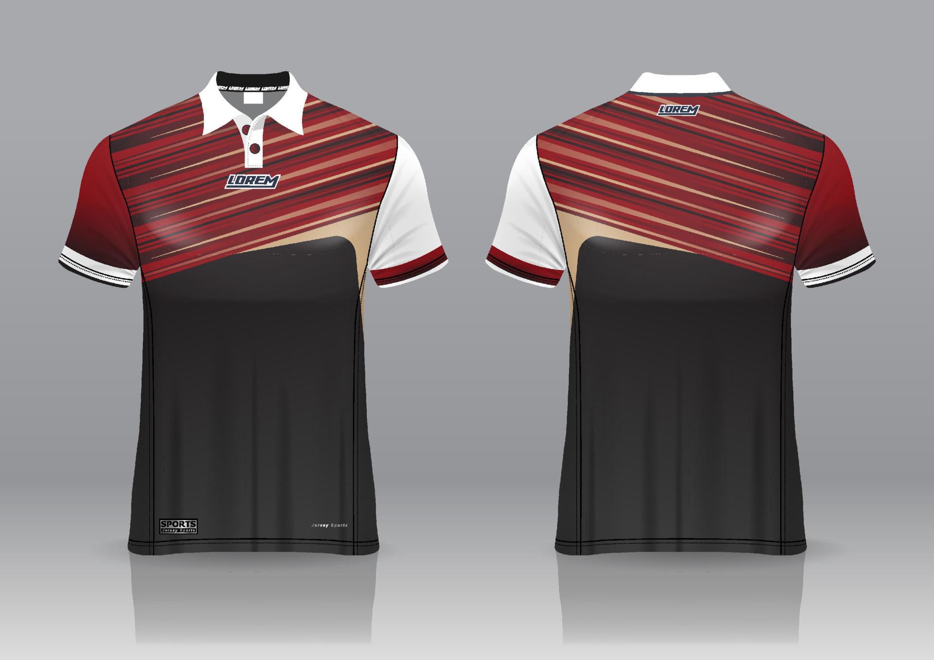 polo shirt uniform design, can be used for badminton, golf in front ...