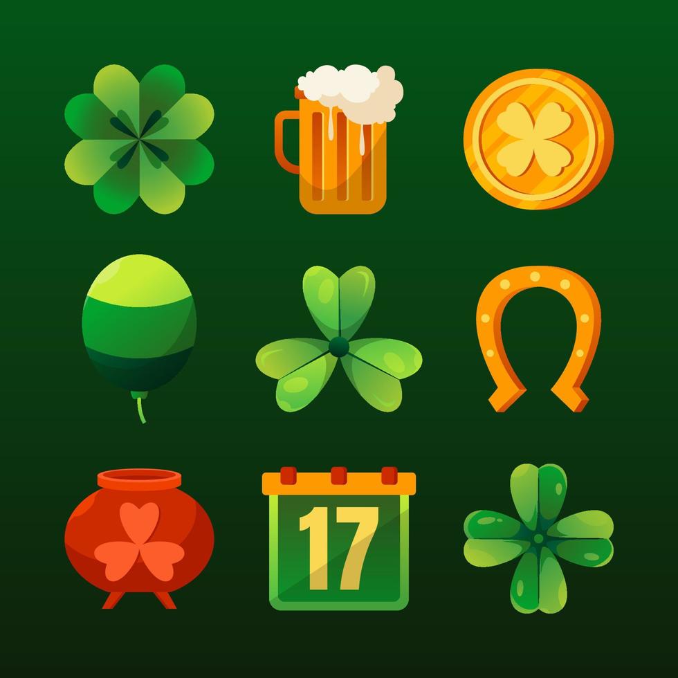 Saint Patrick's Day Icon Set vector