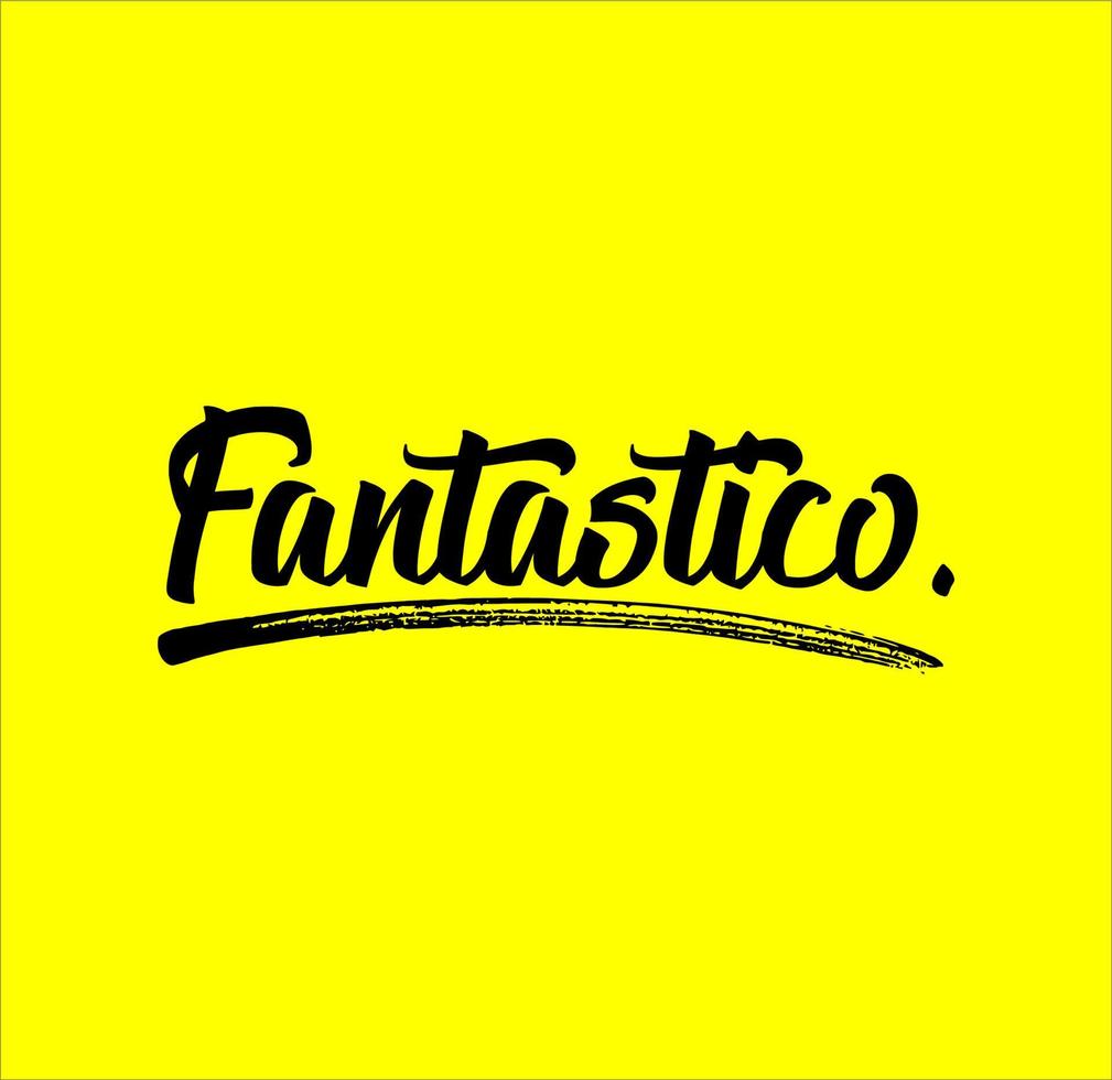 vector art typography text fantastico