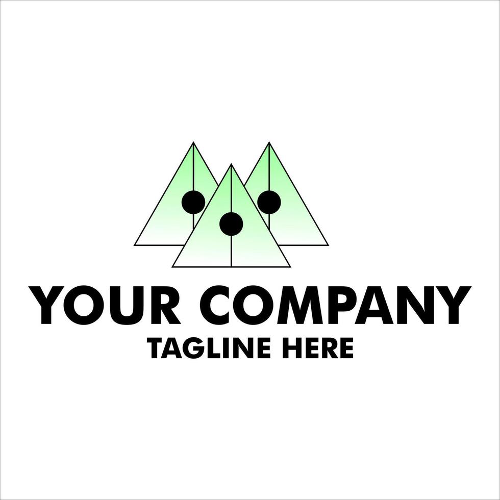 triangle company logo vector design